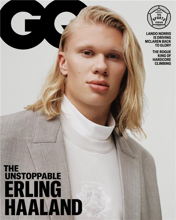هالاند على غلاف مجلة GQ
