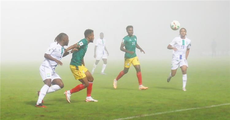 جانب من مباراة اثيوبيا وسيراليون