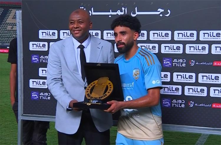 مروان عطية افضل لاعب في مباراة الاهلي وحرس الحدود
