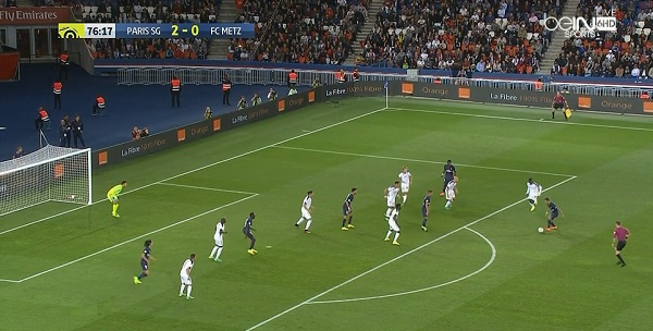 أغرب فرصة في الدوري الفرنسي من كافاني و دي ماريا و ذهول رؤوف خليف