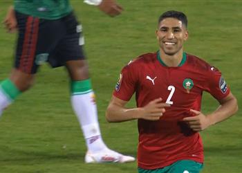 فيديو أشرف حكيمي يسجل هدف المغرب الثاني أمام مالاوي