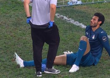 فيديو إصابة محمد الشناوي واستبداله في مباراة مصر وكوت ديفوار
