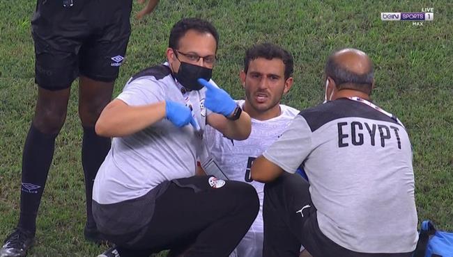 اصابة حمدي فتحي وخروجه في مباراة مصر وكوت ديفوار بكاس امم افريقيا