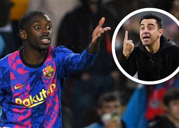 تشافي لـ وكيل ديمبلي إذا بقى ولم يجدد عقده مع برشلونة لن يلعب