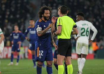 رسمي ا رفض استئناف ريال مدريد على إيقاف مارسيلو في كأس ملك إسبانيا