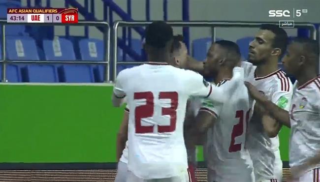 اهداف مباراة الامارات وسوريا 2 0 تصفيات كأس العالم