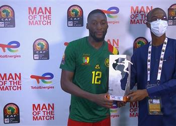 فيديو إكامبي رجل مباراة الكاميرون وجامبيا في ربع نهائي أمم إفريقيا