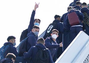 صور رسائل حماسية جماهير مونتيري تودع اللاعبين قبل مواجهة الأهلي في كأس العالم للأندية