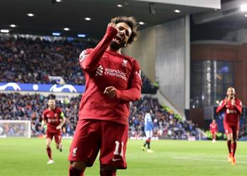 ردود أفعال جماهير ليفربول على هاتريك محمد صلاح أمام رينجرز عاد الملك