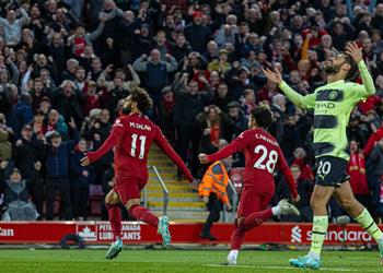 محمد صلاح يحقق رقمين مميزين بعد هدفه في مباراة ليفربول ومانشستر سيتي