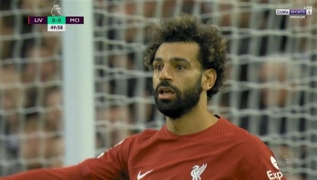 محمد صلاح يهدر انفراد تام امام مانشستر سيتي