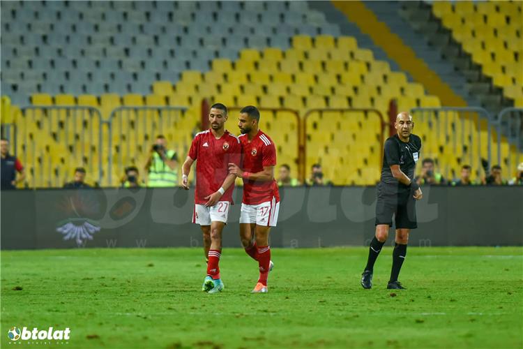 طرد طاهر محمد لاعب الأهلي أمام الإسماعيلي