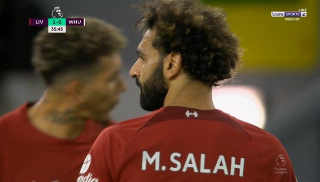 محمد صلاح كاد ان يسجل هدف امام وست هام بالدوري الانجليزي