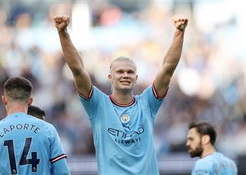 ترتيب هدافي الدوري الإنجليزي بعد ثنائية هالاند في مباراة مانشستر سيتي وبرايتون