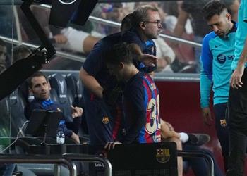 إصابة جافي في مباراة برشلونة وأتلتيك بلباو