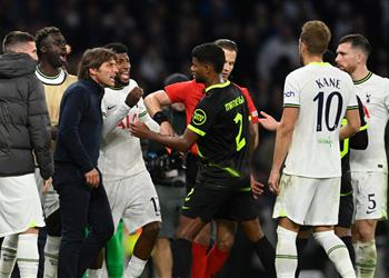 فيديو طرد كونتي وإلغاء هدف الفوز الـ VAR يؤجل آمال توتنهام في التأهل أمام سبورتينج لشبونة