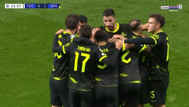 اهداف مباراة توتنهام وسبورتينج لشبونة 1 1 دوري ابطال اوروبا