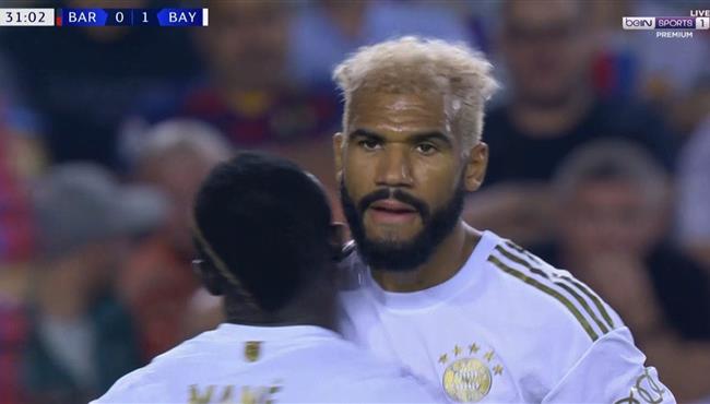 هدف تشوبو موتينج في مرمي برشلونة بدوري ابطال اوروبا