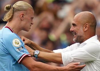 جوارديولا يوضح حالة هالاند قبل مواجهة ليستر وموقف ووكر وفيليبس من كأس العالم