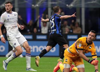 فيديو إنتر ميلان يضرب شباك سامبدوريا بثلاثية في الدوري الإيطالي