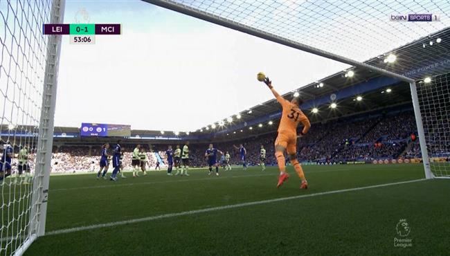 تصدي ايدرسون الرائع يحرم ليستر سيتي من تسجيل هدف امام مانشستر سيتي