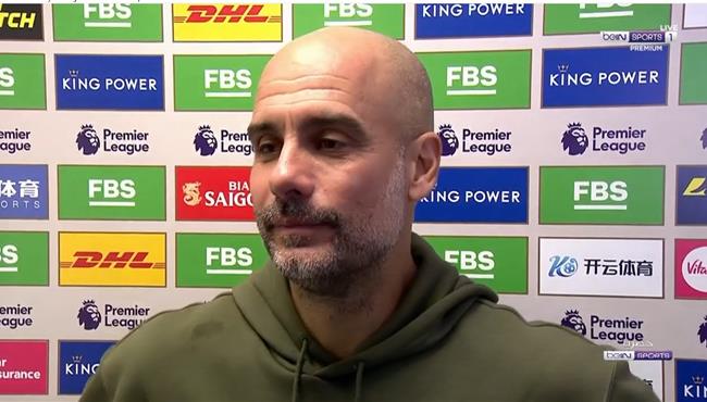 تصريحات جوارديولا بعد مباراة مانشستر سيتي وليستر سيتي