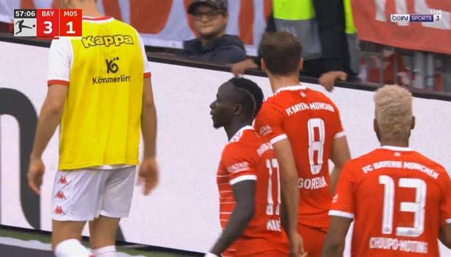 اسيست ماني لهدف بايرن ميونخ الرابع في مرمي ماينز