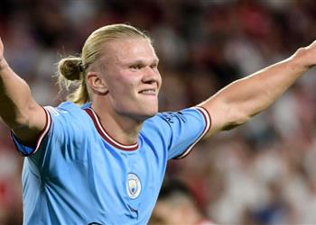 فيديو هالاند محمد صلاح قد يكون أفضل لاعب إفريقي لعبت ضده