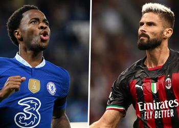 تشكيل تشيلسي وميلان ستيرلينج أساسي ا وجيرو يقود هجوم الروسونيري