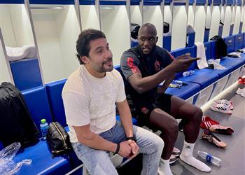 أحمد حسن يحضر مران منتخب مصر قبل مواجهة بلجيكا