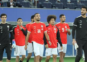 صور منتخب مصر يختتم تدريباته استعداد ا لودية بلجيكا