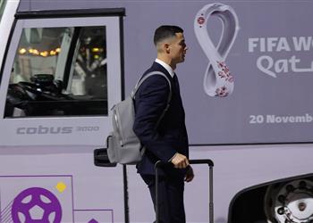 فيديو بقيادة رونالدو منتخب البرتغال يصل قطر استعداد ا للمشاركة في كأس العالم