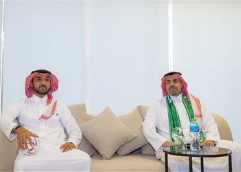 وزير الرياضة بالمملكة يشرف على فعاليات البيت السعودي في مونديال قطر