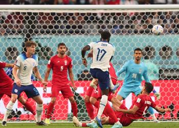 فيديو هدفان في دقيقة ستيرلينج وساكا يسجلان الثاني والثالث لـ إنجلترا أمام إيران