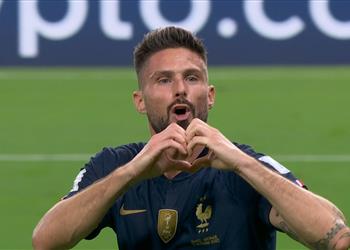 فيديو جيرو يسجل هدف فرنسا الثاني أمام أستراليا