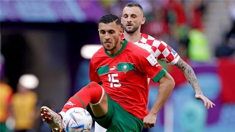 سليم أملاح لاعب منتخب المغرب من مباراة كرواتيا بكأس العالم