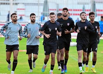 مران الزمالك انتظام ثلاثي الفريق بعد عودتهم من المنتخب الأولمبي وتخفيف الحمل البدني