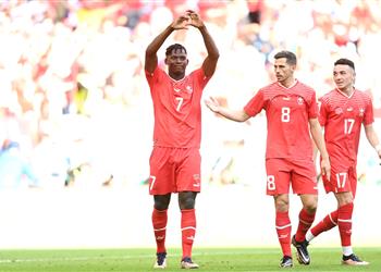 فيديو إمبولو يسجل هدف سويسرا الأول أمام الكاميرون في كأس العالم