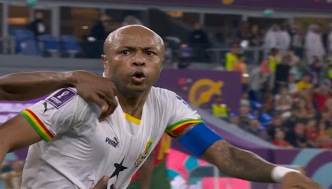 هدف أندريه أيو في مرمي البرتغال بكاس العالم ورد فعل رونالدو