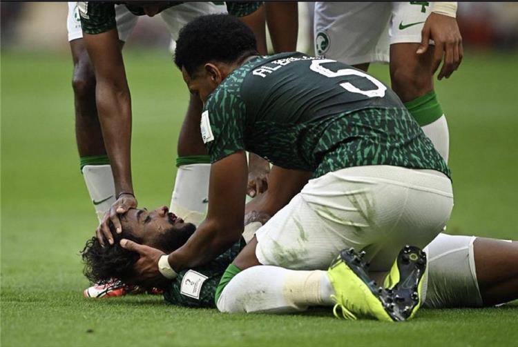 إصابة ياسر الشهراني في مباراة السعودية والأرجنتين بكأس العالم