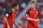 مشادة بين هازارد ودي بروين بعد خسارة بلجيكا من المغرب في كأس العالم