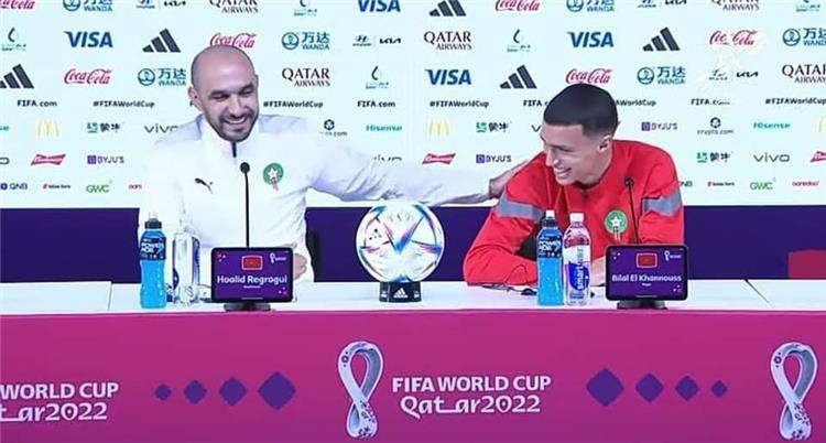 الخنوس ووليد الركراكي من المؤتمر الصحفي قبل مباراة المغرب وكندا بكأس العالم