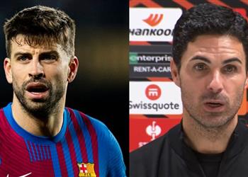 فيديو أرتيتا يعرب عن دهشته بقرار بيكيه المفاجئ بالاعتزال