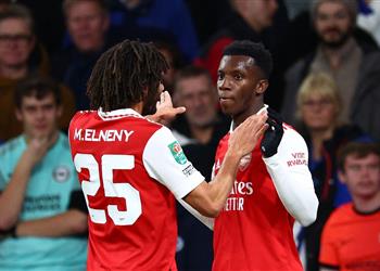 فيديو بمشاركة النني أرسنال يودع كأس الرابطة الإنجليزية بعد الخسارة من برايتون بثلاثية