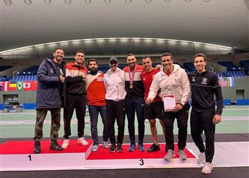 علاء أبوالقاسم يعود لمنصات التتويج العالمية ببرونزية في كأس العالم لسلاح الشيش