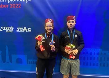 هنا جودة بعد التتويج ببطولة العالم لتنس الطاولة أهدي اللقب لجماهير الأهلي