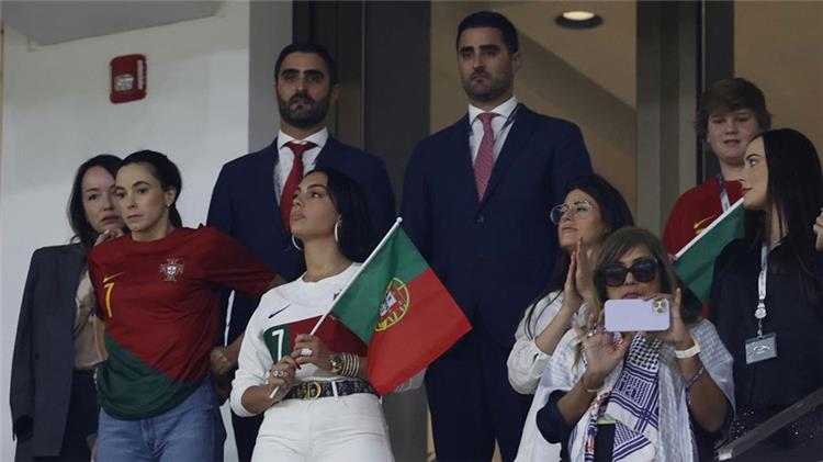 جورجينا من مباراة البرتغال والمغرب