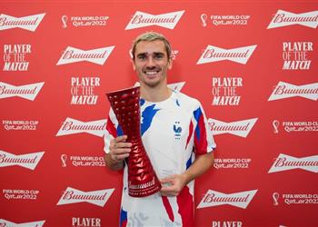 جريزمان أفضل لاعب في مباراة فرنسا والمغرب بنصف نهائي كأس العالم