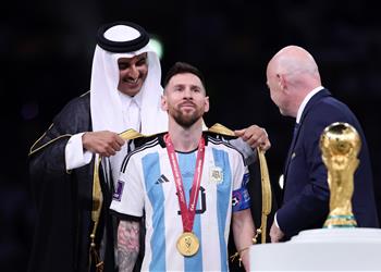 تميم بن حمد أوفينا بوعدنا في كأس العالم وأبارك لـ الأرجنتين