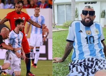 فيدال ينتقد مبابي في رسالة تهنئته إلى ميسي بكأس العالم 2022